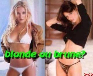blonde ou brune?